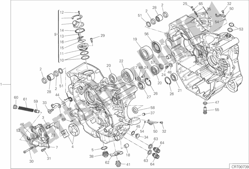 Todas las partes para 010 - Pareja De Semicárter de Ducati Multistrada 950 SW Thailand 2018